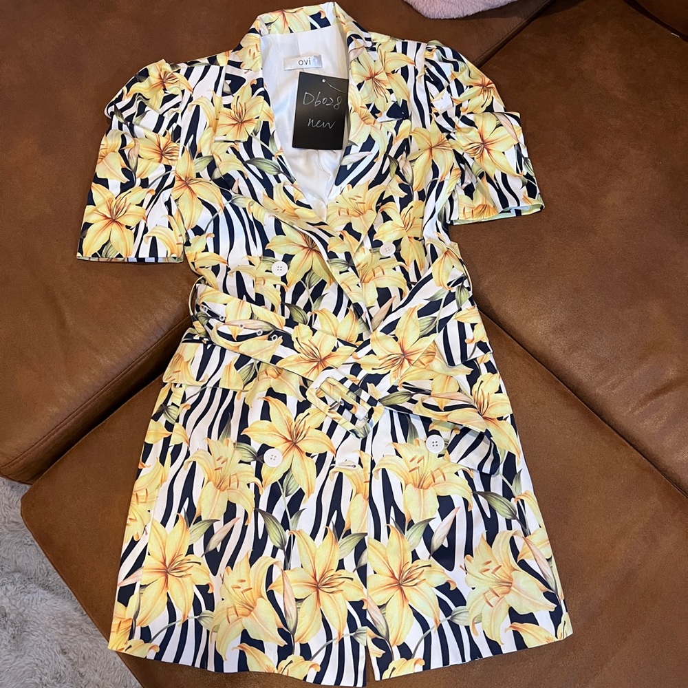 Short Sleeve Long Blazer